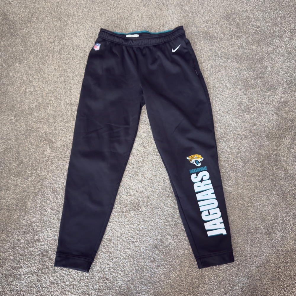 Nike Jacksonville Jaguars NFL Onfield Dri-FIT Sweatpants Mens Large Black Jogger